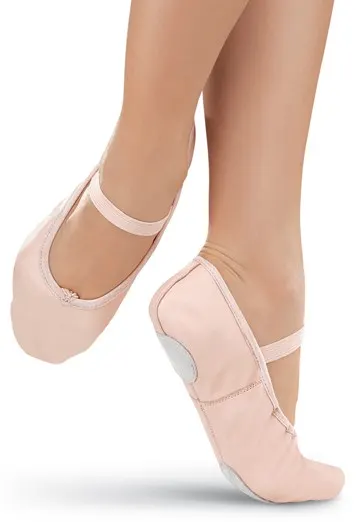 Leather Split-Sole Ballet Shoe